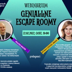 Geniallne escape roomy – webinar!